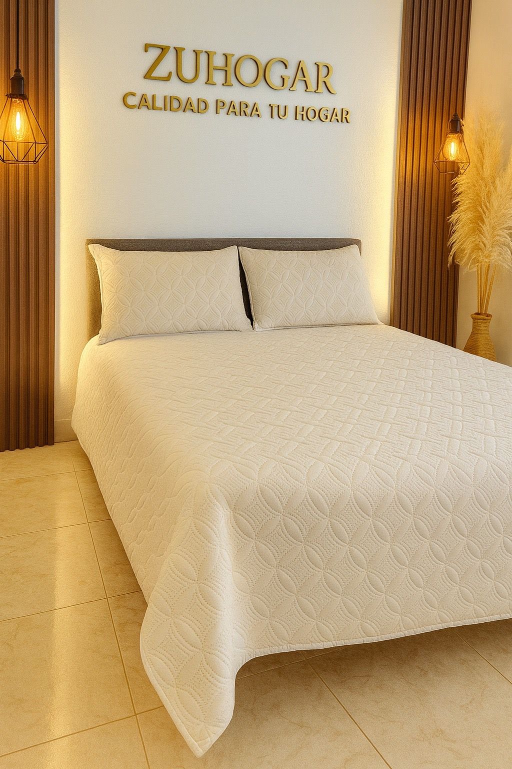 Tendido unifaz color beige con diseño minimalista y fondo entero, ideal para aportar calidez y armonía a cualquier habitación. Su textura suave brinda mayor comodidad y confort.