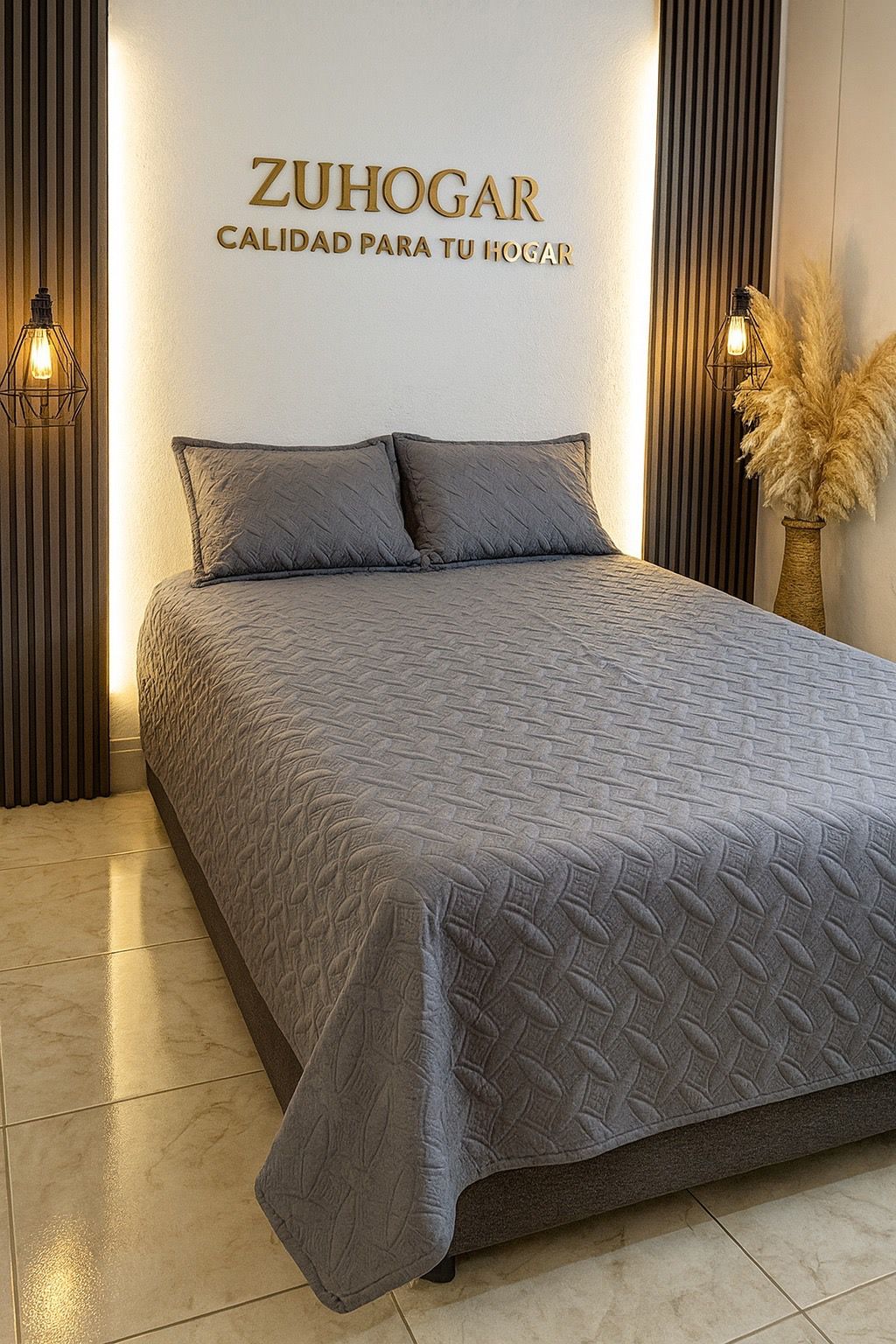 Tendido unifaz color gris de fondo entero con acabado moderno y sofisticado. Perfecto para habitaciones contemporáneas gracias a su estilo versátil y elegante.
